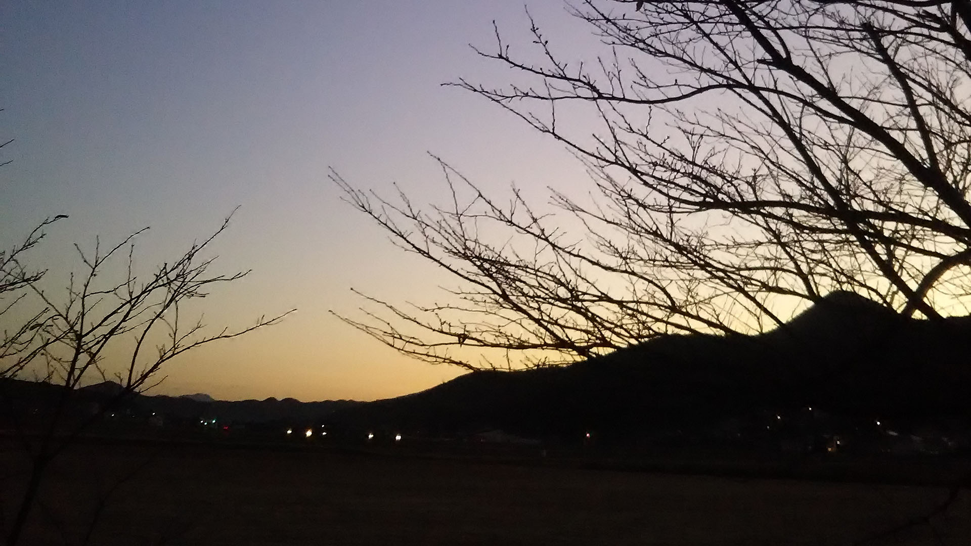 2020 Winter The sight of early Hasami morning
